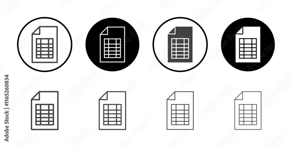 Poster document invoice icon simple vector symbol