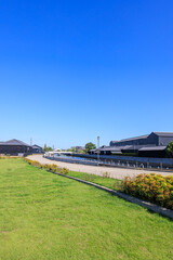 Obraz premium 秋の半田運河 蔵のまち公園 愛知県半田市