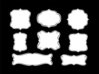 Ornament Frames Vector Set Art