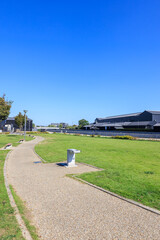 秋の半田運河　蔵のまち公園　愛知県半田市