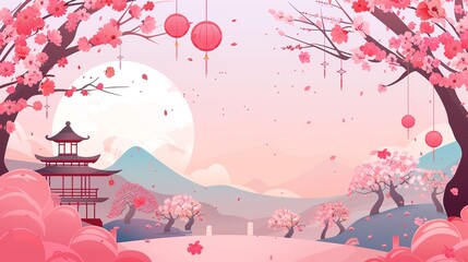 Ancient chinese style Fantasy landscape chinese