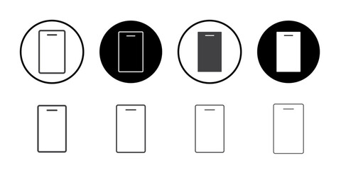 Mobile phone icon simple vector symbol