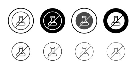 No toxic liquids sign icon simple vector symbol