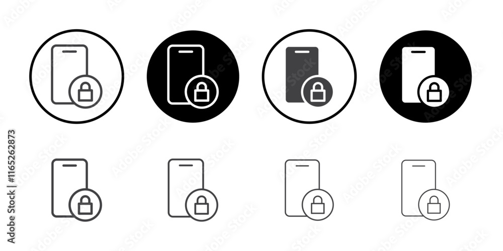 Poster password manager app icon simple vector symbol