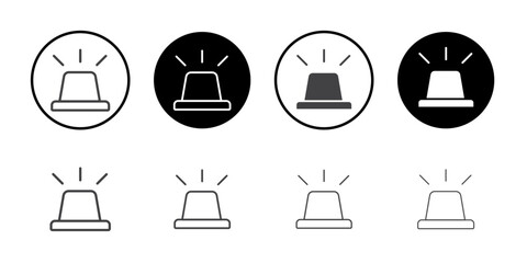 Siren light icon simple vector symbol