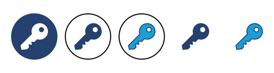 Key icon vector. Key vector icon. Key symbol