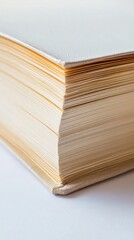 Naklejka premium A Detailed Close-up of a Book's Pages: A Timeless Treasure of Knowledge