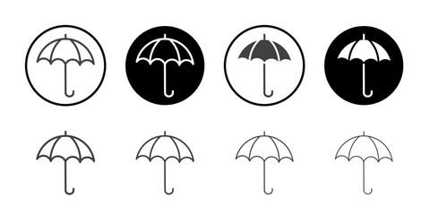 Umbrella icon simple vector symbol