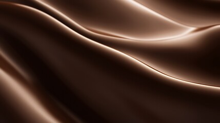 Fototapeta premium Abstract Brown Waves of Smooth Chocolate Texture