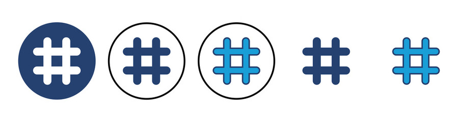 Hashtag icon vector. hashtag symbol