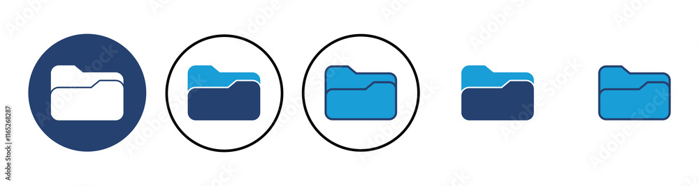 Poster folder icon vector. folder vector icon