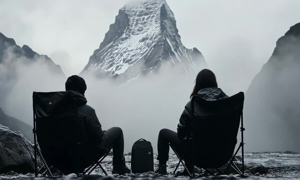 couple in mountains