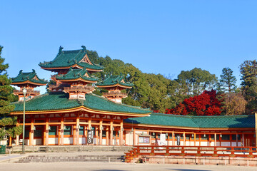 Fototapeta premium 平安神宮・白虎櫓（京都・左京区）