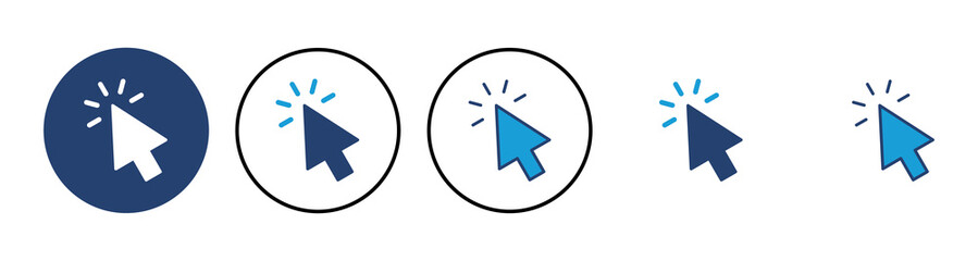 Click icon vector. pointer arrow icon. cursor icon vector