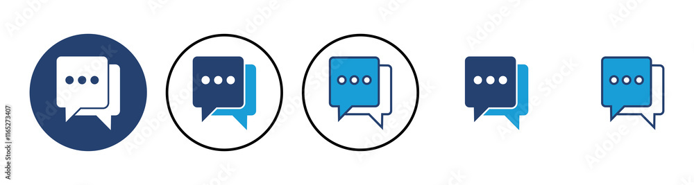 Poster chat icon vector. speech bubble icon. comment icon vector. message. contact us