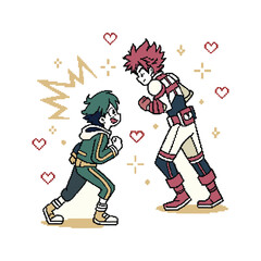 creative unique minimal pixel art gaming character  icon logo vector art design