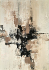 Bold and expressive abstract art with contrasting colors and striking lines, perfect for modern and vibrant interiors.