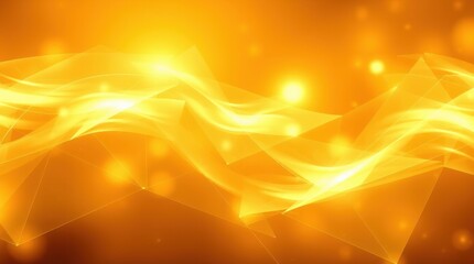 Abstract golden wave background with light bokeh effect for design