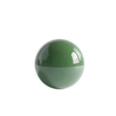 a green ball with a white stripe on it