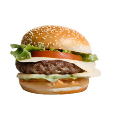 hamburger ; isolated on a transparent background
