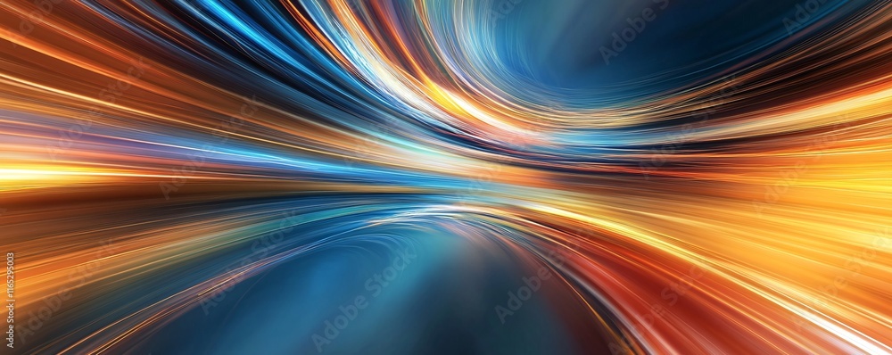Leinwandbilder Abstract speed and motion background with light trails creating dynamic energy effect