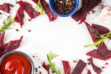 Dried meat snack, jerky meat