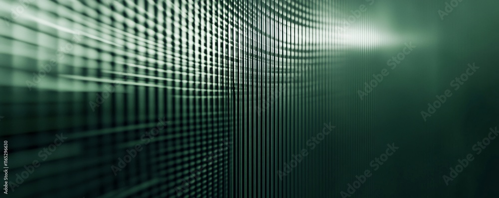 Aufkleber Abstract green matrix background showing data stream and grid pattern
