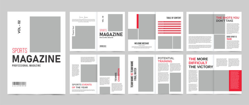 Sports Magazine Template, Sports Events
