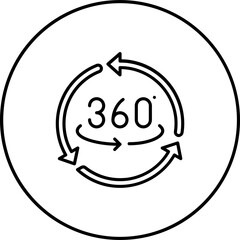 360 Degrees Icon