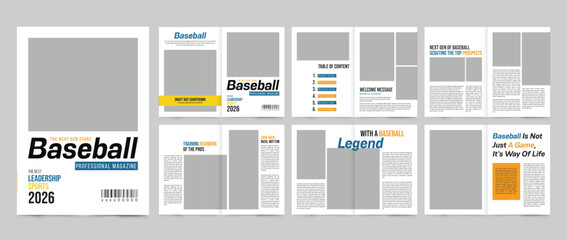 Baseball Magazine Template