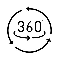 360 Degrees Icon