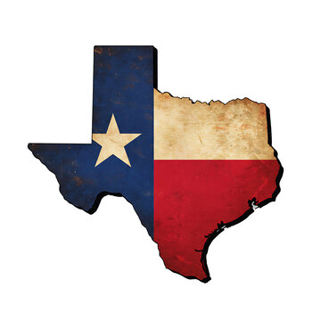 Texas State Flag Map: High-Resolution Image for Website, Print, and Presentation Use