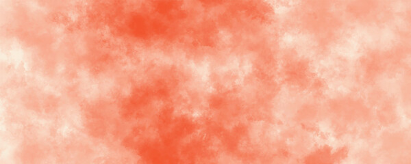 Elegant and Vibrant Orange Watercolor Background with a Subtle and Cloud-like Design
