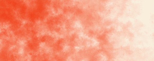 Elegant and Vibrant Orange Watercolor Background with a Subtle and Cloud-like Design
