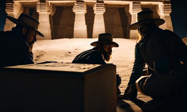 Tomb robbers in Egyptian.