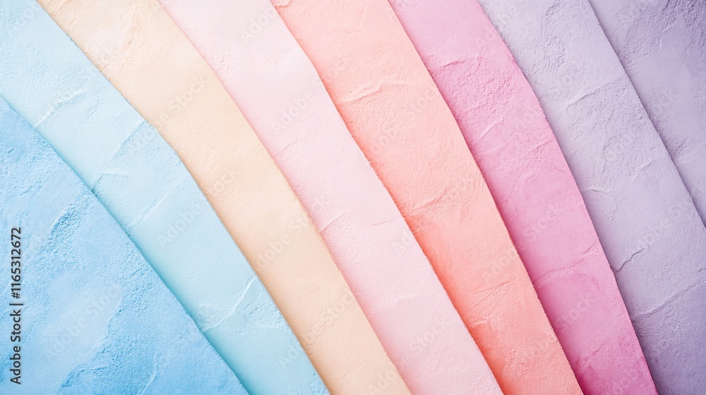 Aufkleber soft pastel colored gradient background forming diagonal textured lines