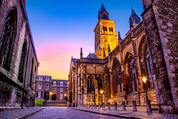 Fototapeta premium Historic Maastricht Cityscape with Iconic Landmarks