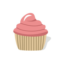 Strawberry cake. Strawberry ice. Dessert food. Sweet food. Bakery.