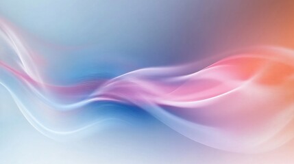 Fototapeta premium Abstract pastel colored waves flowing seamlessly creating smooth lines and curves