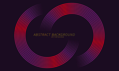 Circle line color gradient background abstract for business, tech, presentation, etc