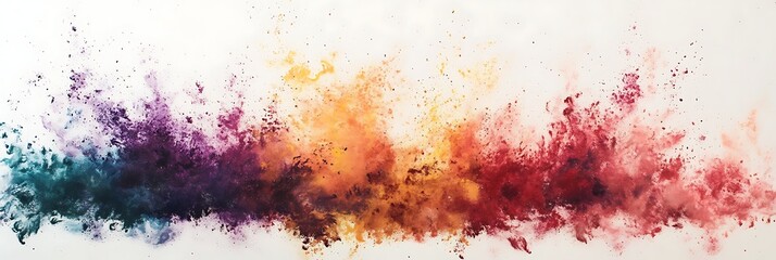 Obraz premium chaotic splatter of bright colors with visible brush strokes