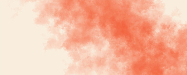 Artistic and Minimal Orange Watercolor Wash with Faded Blends and Organic Patterns
