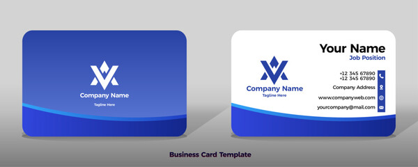 White blue cyan purple color gradient card business