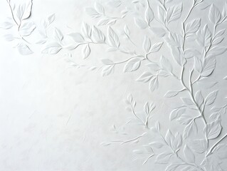 delicate embossed patterns on a clean white background