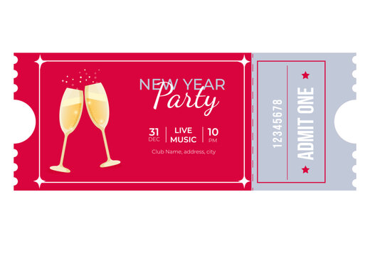 party ticket template