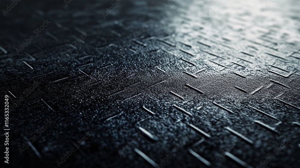 Leinwandbilder dark abstract metallic background reflecting light showing intricate patterns