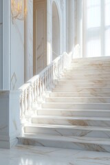 Building Staircase with Chandelier