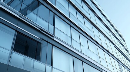 Sleek Office Building Featuring Minimalist Design and Expansive Glass Windows