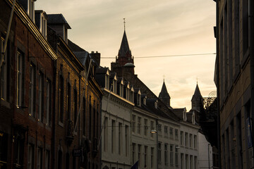 Fototapeta premium Historic Maastricht Cityscape with Iconic Landmarks