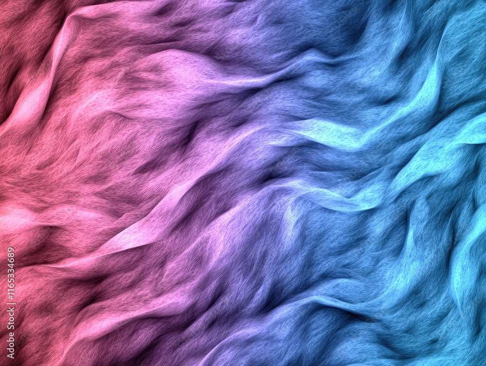 Poster dynamic flowing gradient patterns abstract design digital art colorful textures close-up visual aest
